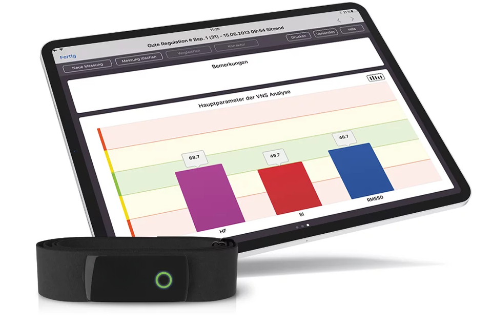 VNS-Analyse Gurt mit IPad